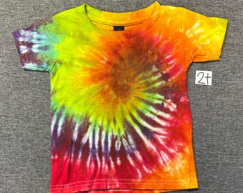 Rainbow Spiral Tie Dye Shirt 2T