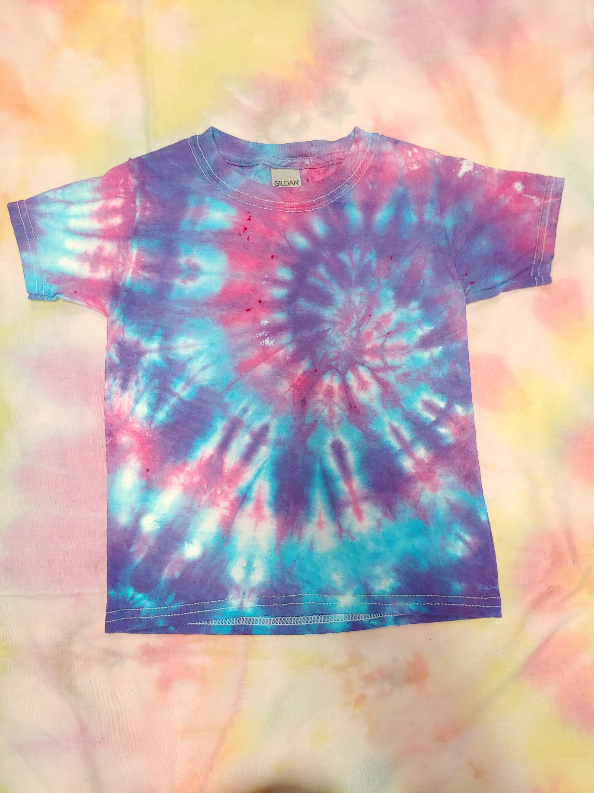 cotton candy tie dye shirt