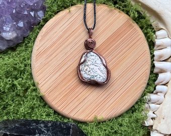 Tree Agate Wire Wrap Pendant