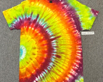Rainbow Ripple Tie Dye Shirt Adult Medium
