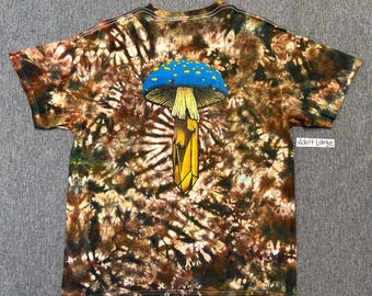 Crystal Mushroom Tie Dye Shirt Adult Large