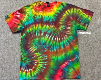 Rainbow Wiggle Tie Dye Shirt Adult Medium
