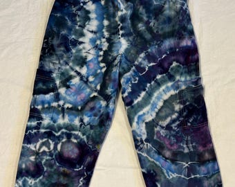 Blue Geode Tie Dye Pants