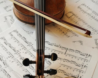 Old Violin & Sheet Music - Etsy