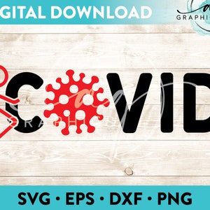 Fuck Covid Descarga digital instantánea Archivo de corte para Cricut, Silhouette y más - svg - eps - dxf - png