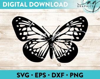 Butterfly Instant Digital Download Cut File for Cricut, Silhouette & More - svg - eps - dxf - png
