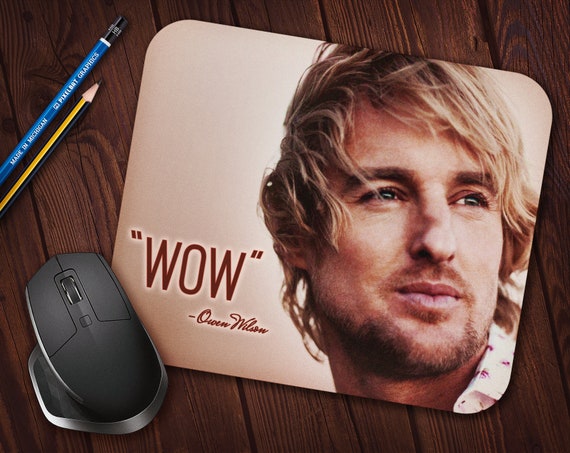 Owen Wilson Wow Meme Maus Pad Neopren Mousepad Etsy