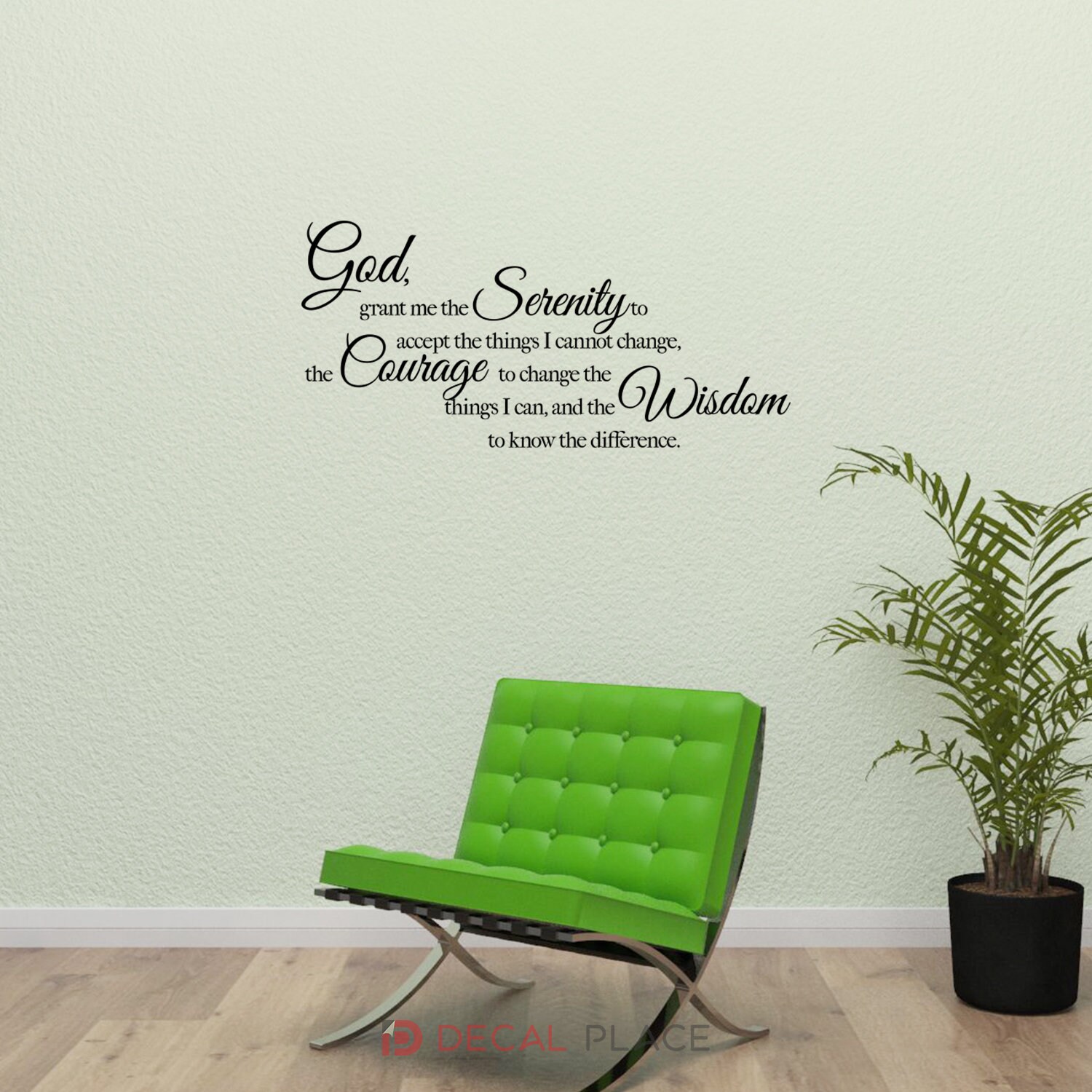 Serenity Prayer Wall Decal God Grant Me the Serenity | Etsy