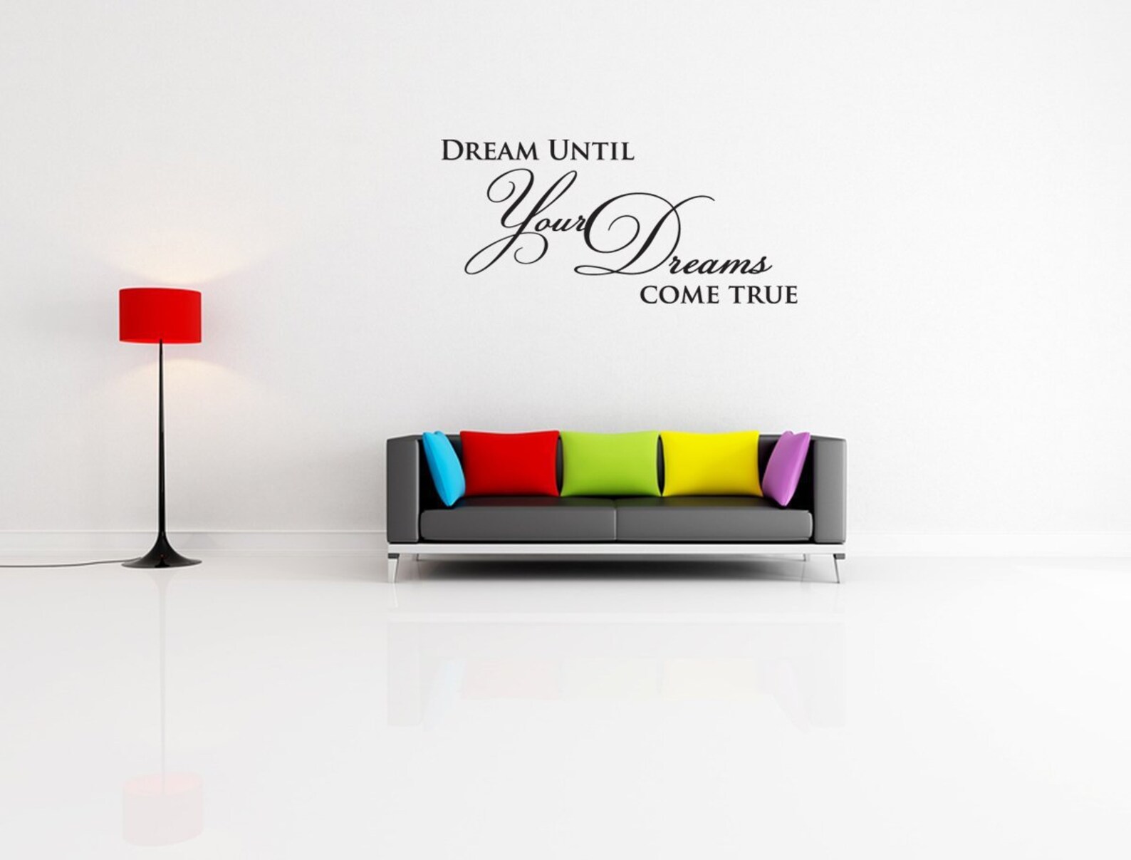 Dream Until Your Dreams Come True Wall Quote Wall Decals Wall Etsy