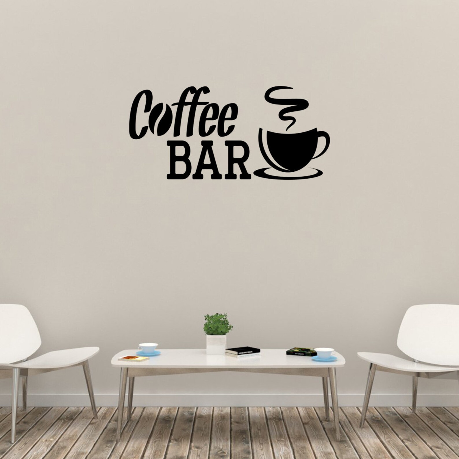 Coffee Bar Wall Decal Quote Pantry Wall Art Stickers Kitchen Etsy