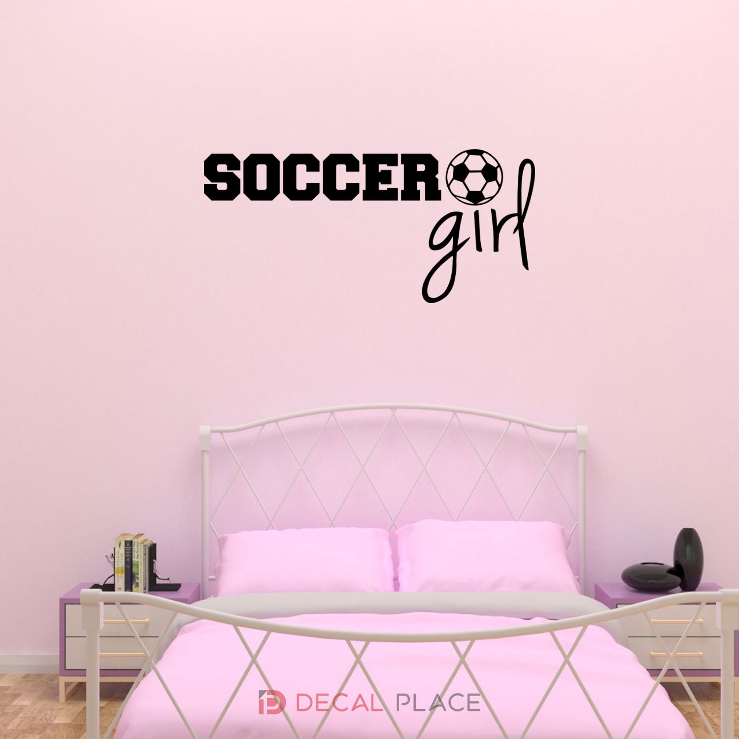 Empresal Soccer Girl Wall Decal Quote Sports Girl Power Vinyl Sticker Ball for Home Decor Or Girls Bedroom Empresal Soccer Girl Wall Decal Quote Sports Girl Power Vinyl Sticker Ball for Home Decor Or Girls Bedroom