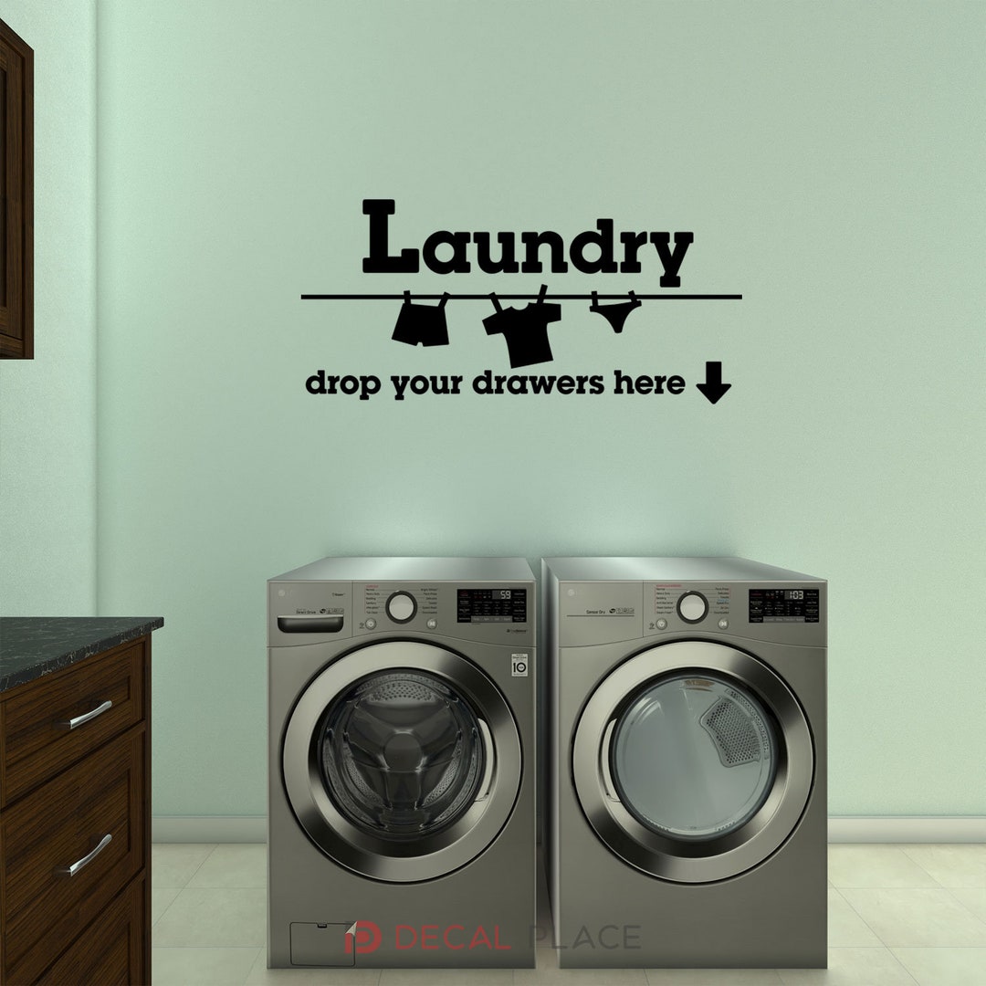 Laundry Room Mural the Laundry Room Drop Your Drawers Here Etsy