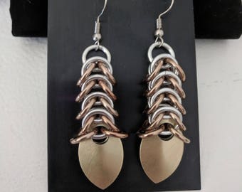 BoxChain Chainmail Earrings