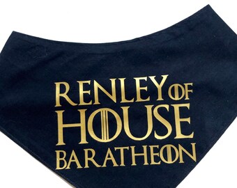house stark dog bandana