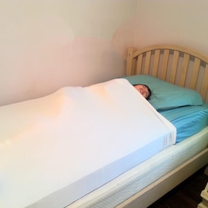 TWIN Size Cotton Mix (regular+XLong) Sensory Compression Sheet: 100% Cotton + Lycra Sheet for Kids with Autism, ADHD, Spd, Insomnia, PTSD
