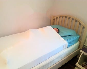 TWIN Size Cotton Mix (regular+XLong) Sensory Compression Sheet: 100% Cotton + Lycra Sheet for Kids with Autism, ADHD, Spd, Insomnia, PTSD