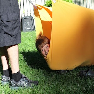 Indoor/ Outdoor TUNNEL Therapeutic Sensory Compression Tunnel for kids with Autism and ADHD with 2 or 3 handles each side
