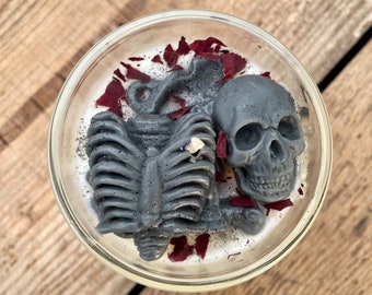 Skeleton Halloween Candle