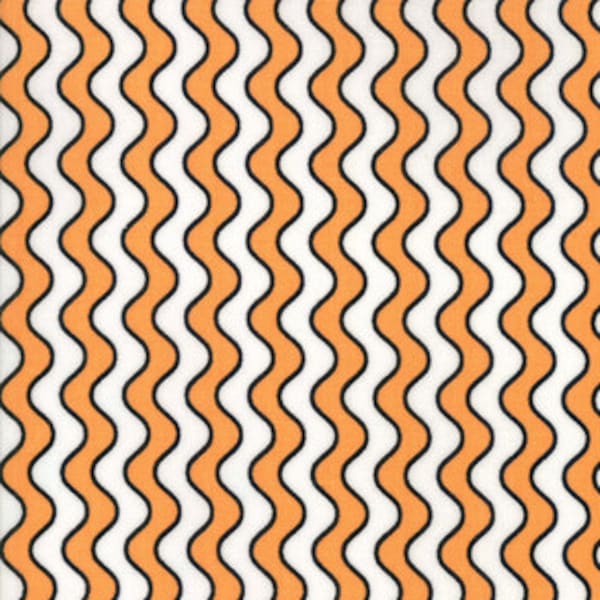 Dot Dot Boo, Boo Stripe, 22334.13, color Amelia Orange, by Me & My Sister Designs, (1/2 yard continuous cuts)