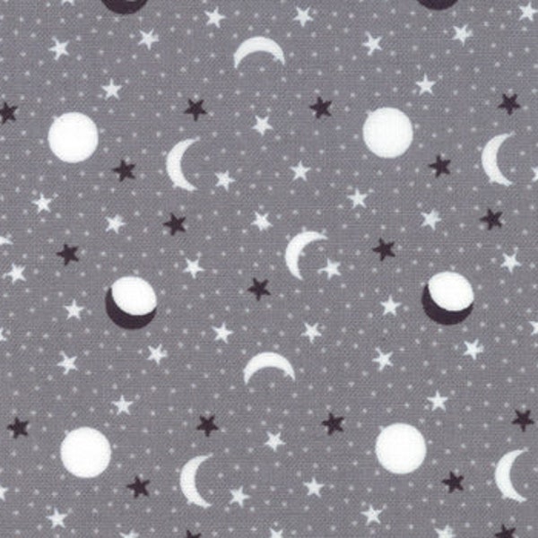 Midnight Magic, Full Moon, 24082.13, color Mist, by April Rosenthal at Prairie Grasses, (1/2 yard continuous cuts)
