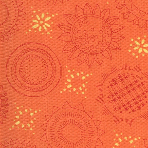 Solana, Varietals, 48682.18, color Clementine, by Robin Pickens,  (1/2 yard continuous cuts)