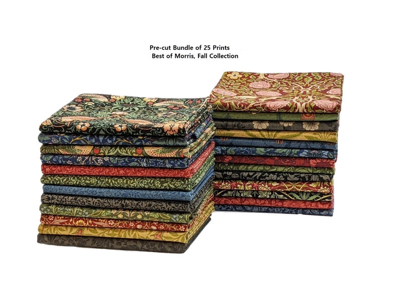 color Ebony Best of Morris Fall Strawberry Thief 12 yard continuous cuts 33490.17 1883 Replica,