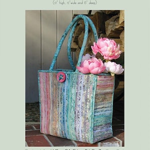 Bali Squared Bag Pattern, Fabric Covered Clothesline Crafts from Aunties Two Patterns #AT104