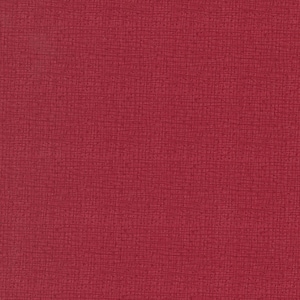 May include: A solid red textured background with a subtle woven pattern.