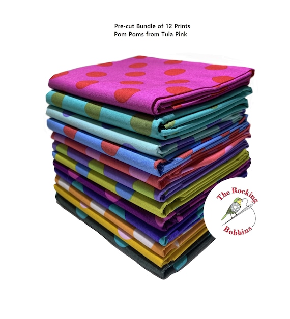 Tula's True Colours Pom Pom Petunia - Tula Pink - PER QUARTER METRE Tula's True Colours Pom Pom Petunia - Tula Pink - PER QUARTER METRE