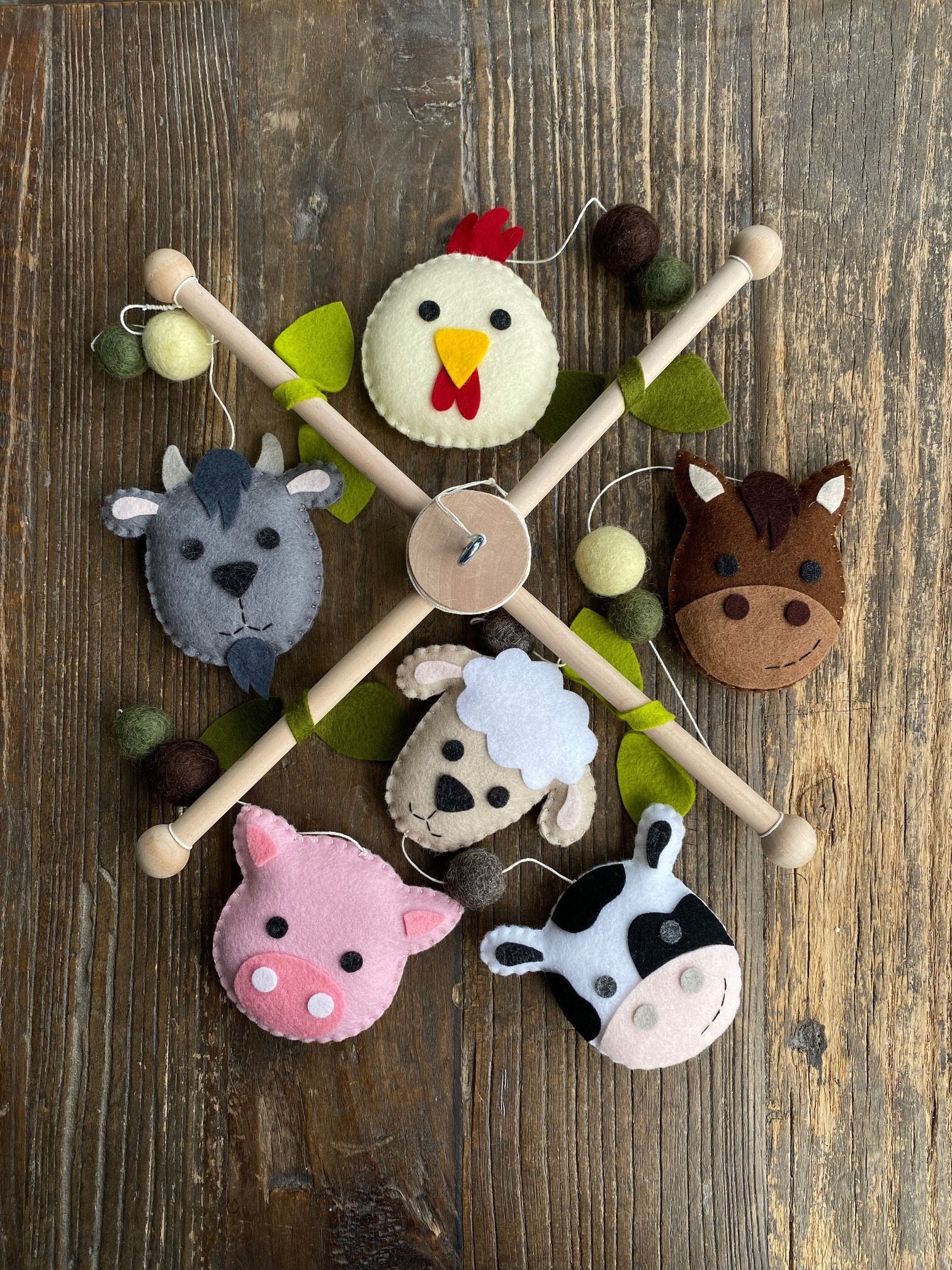 Wool Felt Animals - Etsy Wool Felt Animals - Etsy