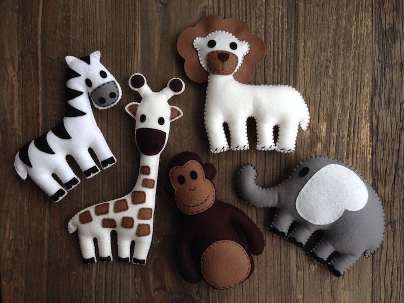 safari animal soft toys