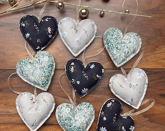 Rostikal Set di 4 decorazioni a forma di cuore, 7 cm, decorazione