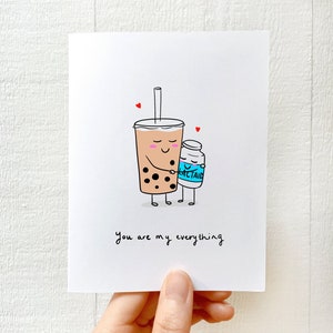 My Everything Bubble Tea intolérant au lactose Carte de vœux