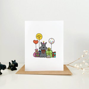 Carte Anniversaire Scottie Dog Scottish Terrier