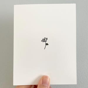 Carte petite marguerite