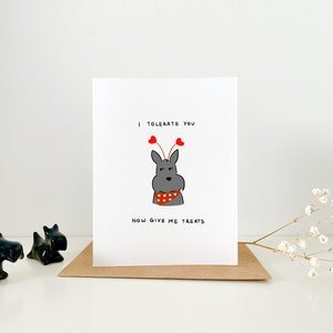 Carte Funny Scottie Dog Scottish Terrier tolérable