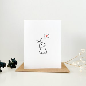 Carte Aimer Scottie Chien Scottie noir ou blanc Terrier écossais