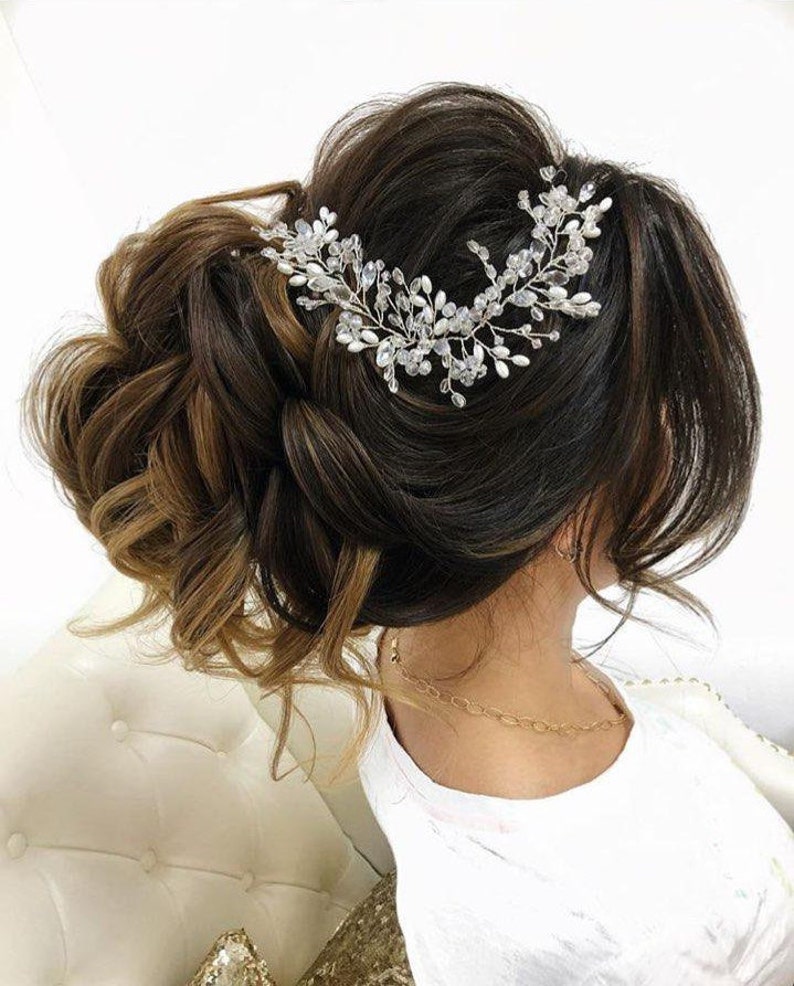 Bridal Hair Vine Beach Wedding Bridal Hair Vine Bridal Hair Accessories Tocado De Bridesmaid Gift Wedding Hair Piece Halo Jewelry Pearl Vine