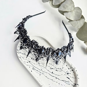 Kristall Spike Krone: Gothic Hochzeits-Tiara