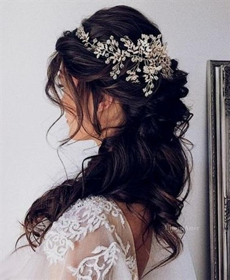 Silver Bridal Hair Piece Wedding Hair Pieces Bridal Etsy