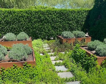 Corten Steel Planter, Raised Bed Corten Steel Planter, Outdoor Planter, Steel Planter, Corten Planter, DIY Planter, Garden Planter