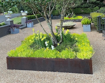 Corten Steel Raised Garden Bed: DIY Outdoor Planter