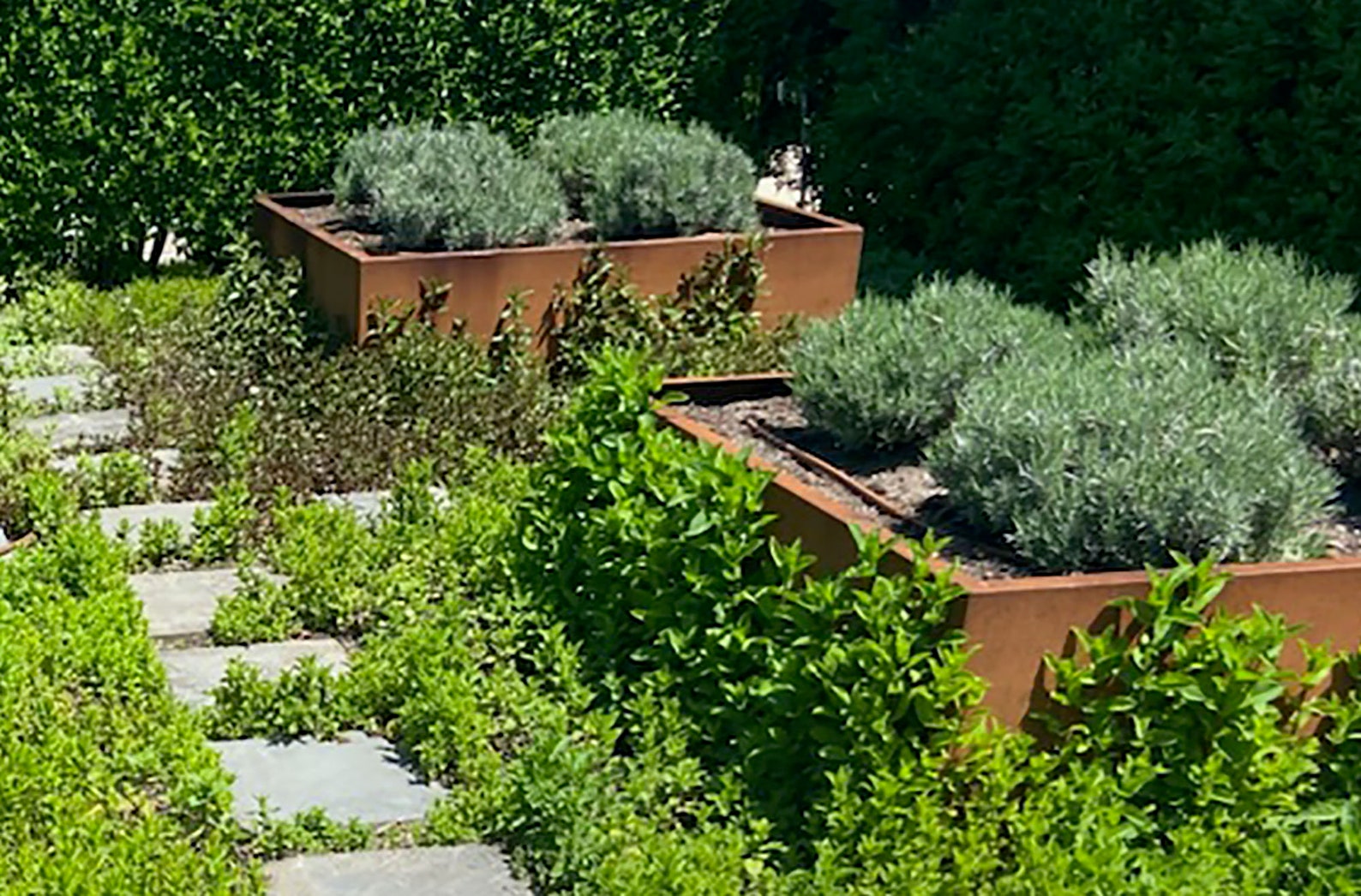 Corten Steel Planter, Raised Bed Corten Steel Planter, Outdoor Planter