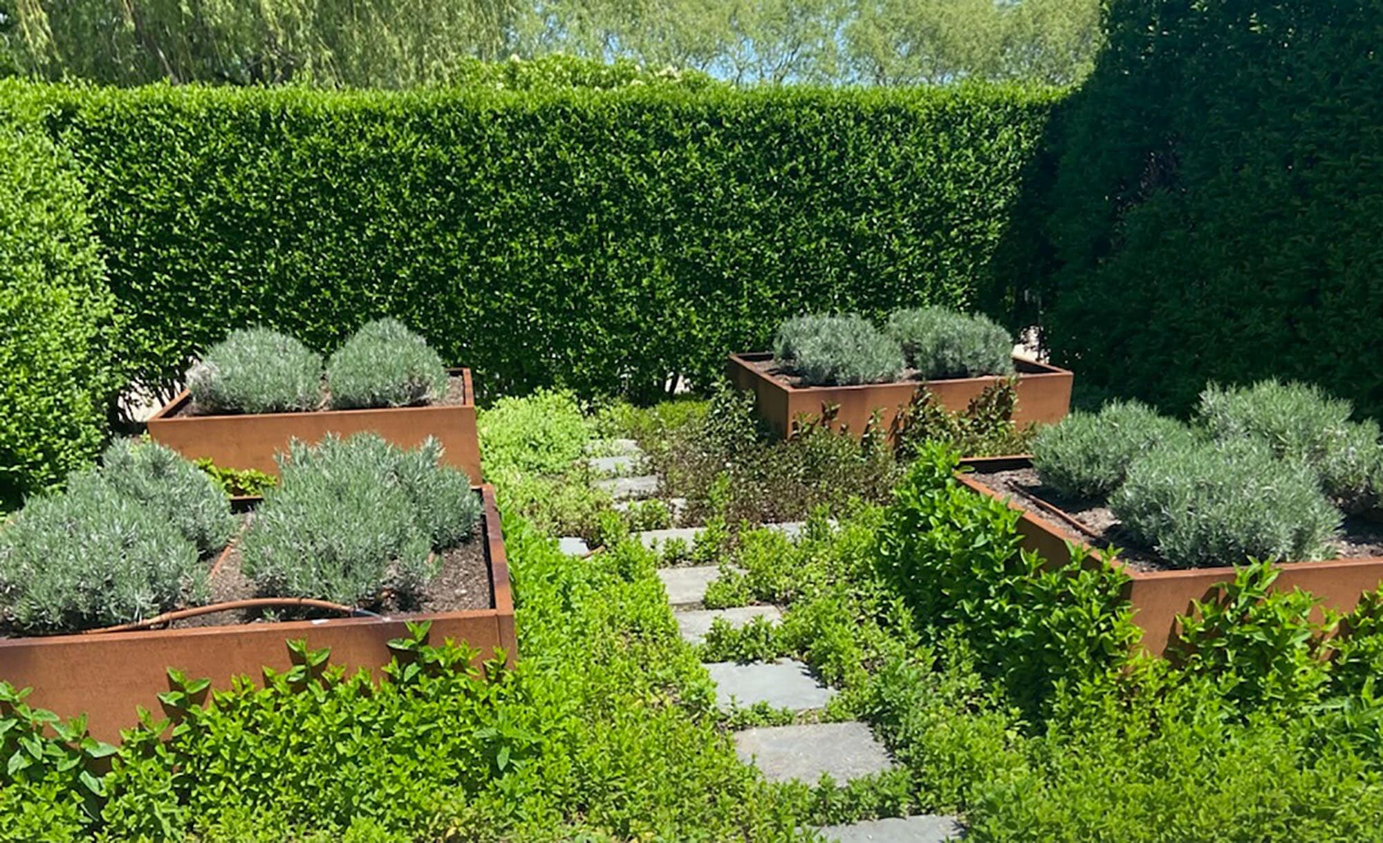Corten Steel Planter, Raised Bed Corten Steel Planter, Outdoor Planter