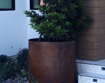 Corten Steel Raised Planter Bed: DIY Outdoor Garden Planter