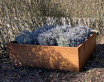Corten Steel Raised Garden Bed: DIY Outdoor Planter