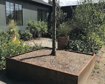 Corten Steel Planter, Raised Bed Corten Steel Planter, Outdoor Planter, Steel Planter, Corten Planter, DIY Planter, Garden Planter