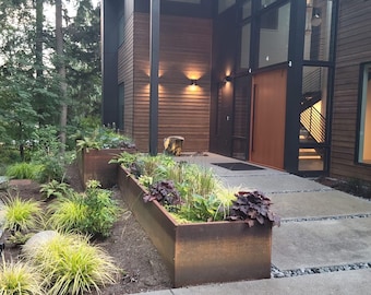 Corten Steel Raised Garden Bed: DIY Outdoor Planter