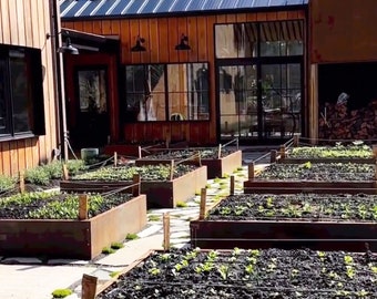 Corten Steel Raised Garden Bed: DIY Outdoor Planter