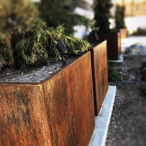 Corten Steel Planter, Raised Bed Corten Steel Planter, Outdoor Planter, Steel Planter, Corten Planter, DIY Planter, Garden Planter